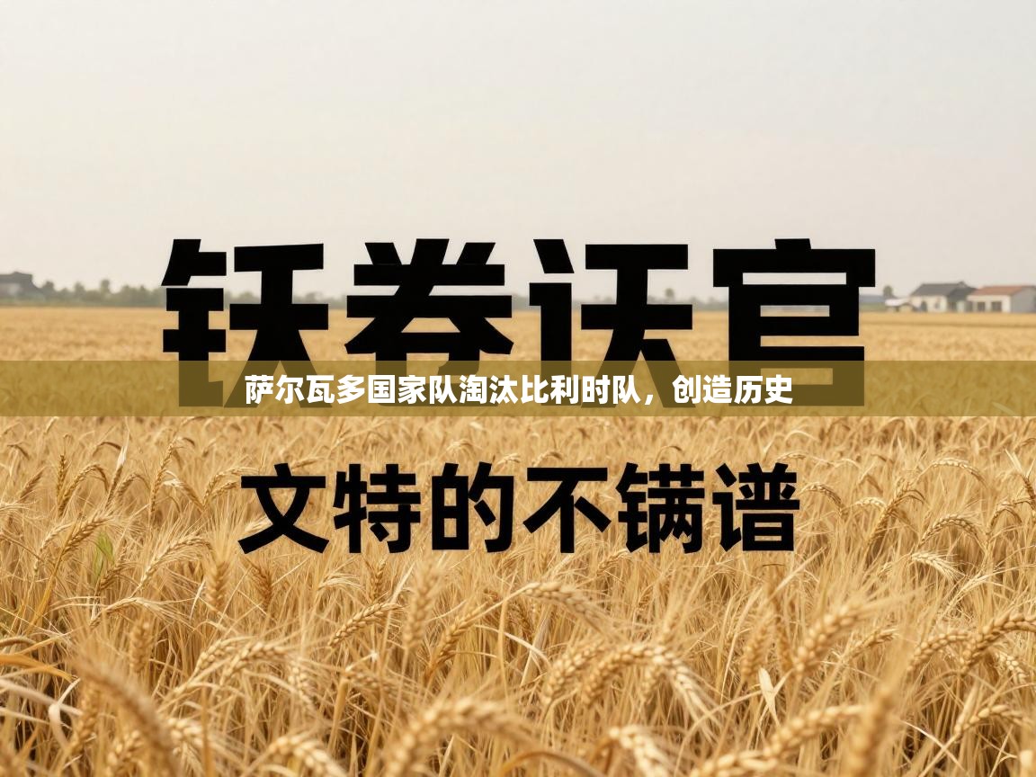 萨尔瓦多国家队淘汰比利时队，创造历史